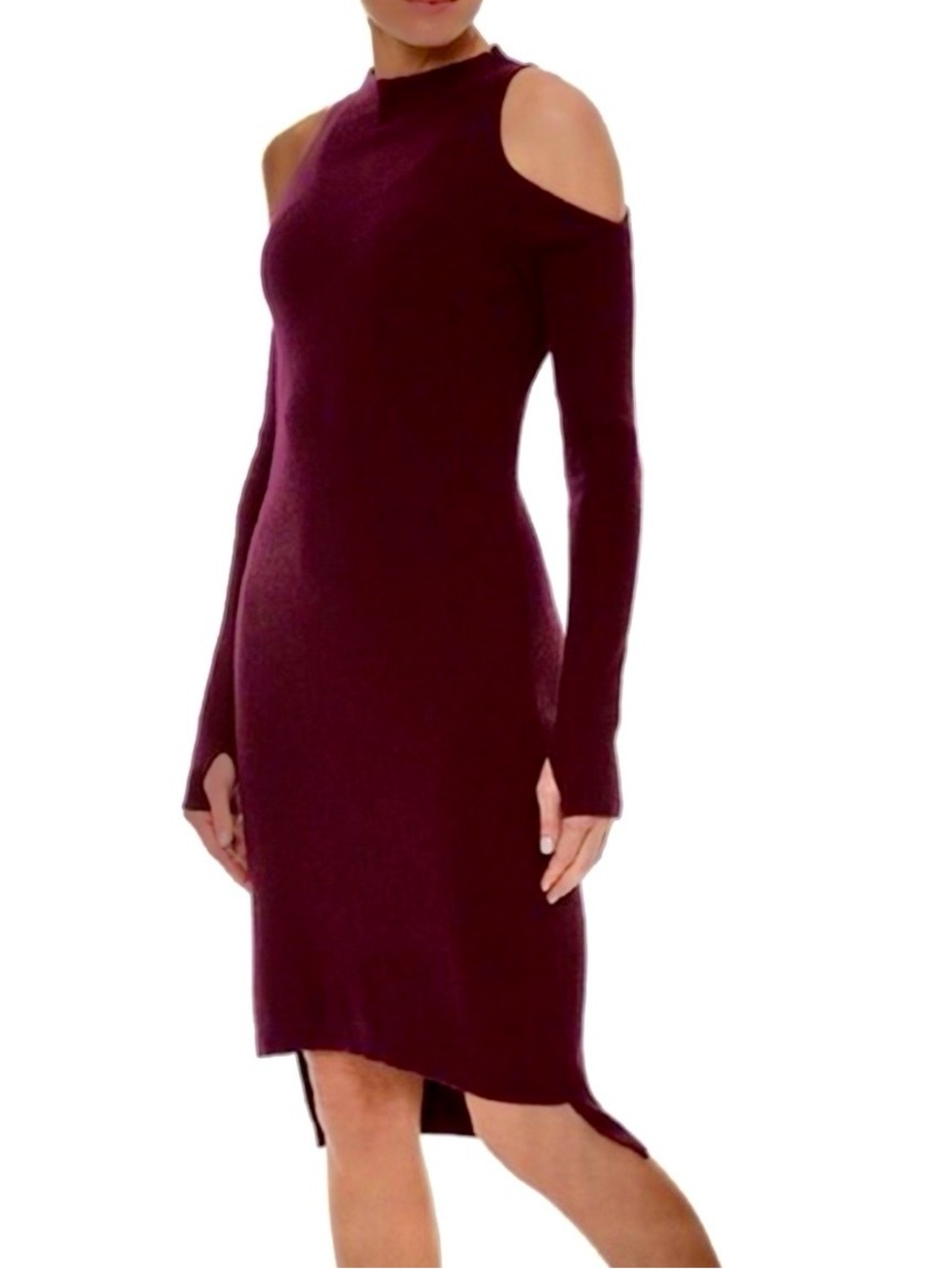 Sweaty Betty Knit Cold-Shoulder Sweater Dress